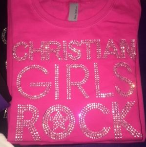 *NEW* Bling Rhinestone Christian Next Level Tshirt